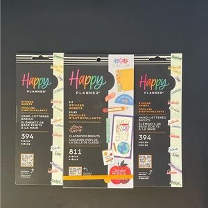 Happy Planner Classroom Brights Hand Letter Basic Sticker Pack Lot